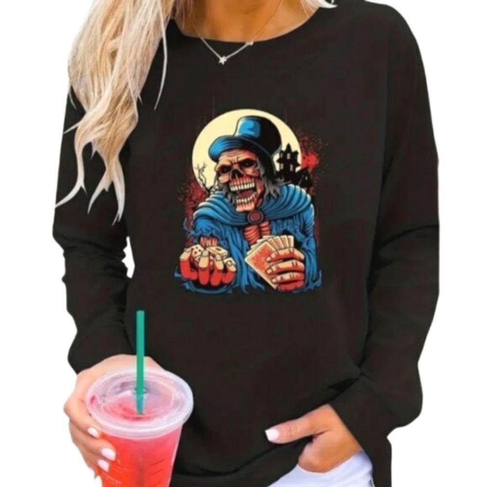 Women's Plus size skull print sweatshirt sz 2X